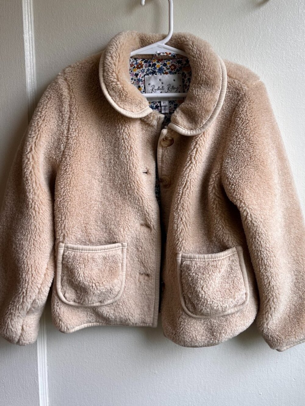 Rachel Riley Coat, Shearling Jacket - Cream